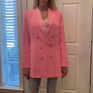 Barbie Pink Double Breasted Blazer Jacket - NWOT